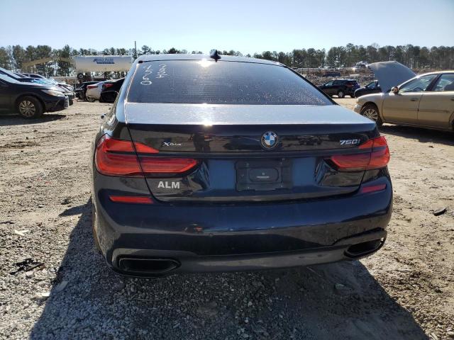 WBA7F0C53KGM24560 - 2019 BMW 750 I BLUE photo 6