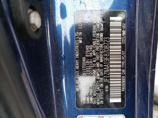 JF1ZNAA19F8708723 - 2015 TOYOTA SCION FR-S 蓝色 照片 12