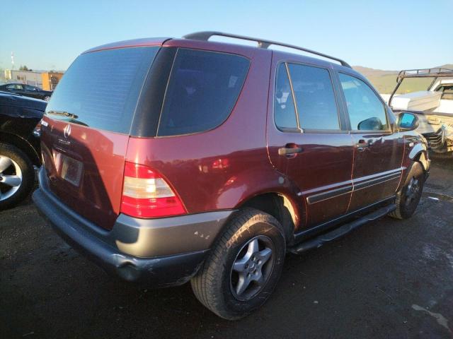 4JGAB54E2WA013056 - 1998 MERCEDES-BENZ ML 320 BURGUNDY photo 3