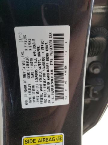 19UUA8F24DA011686 - 2013 ACURA TL BLACK photo 12