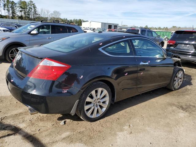 1HGCS22838A013418 - 2008 HONDA ACCORD EXL BLACK photo 3