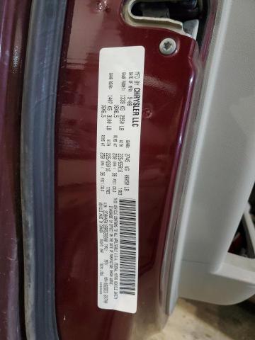 2D8HN54189R520200 - 2009 DODGE GRAND CARA SXT BURGUNDY photo 13