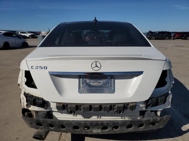 WDDGF4HB6EA951580 - 2014 MERCEDES-BENZ C 250 WHITE photo 6