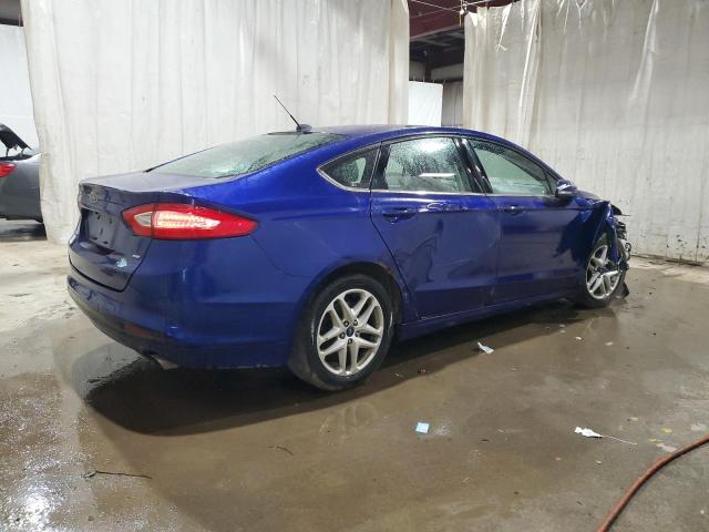 3FA6P0H73GR221163 - 2016 FORD FUSION SE BLUE photo 3