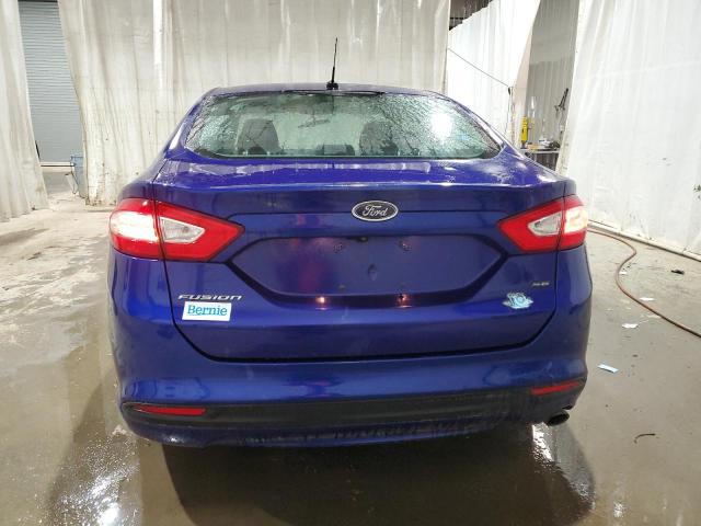 3FA6P0H73GR221163 - 2016 FORD FUSION SE BLUE photo 6