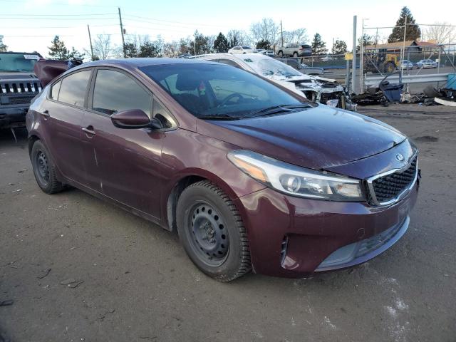 3KPFK4A76HE036592 - 2017 KIA FORTE LX BURGUNDY photo 4