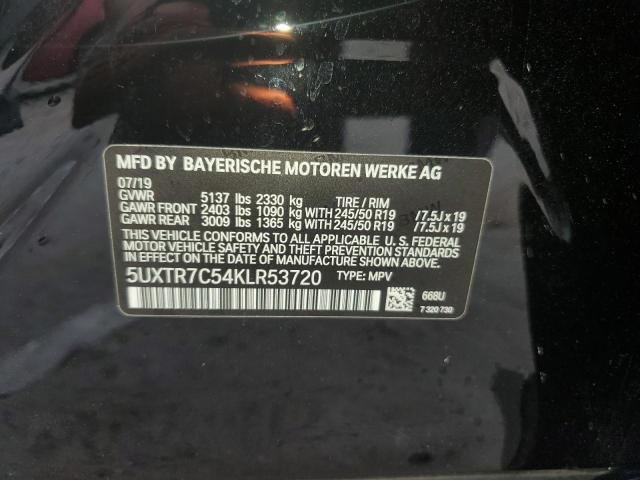 5UXTR7C54KLR53720 - 2019 BMW X3 SDRIVE30I Қара фото 13