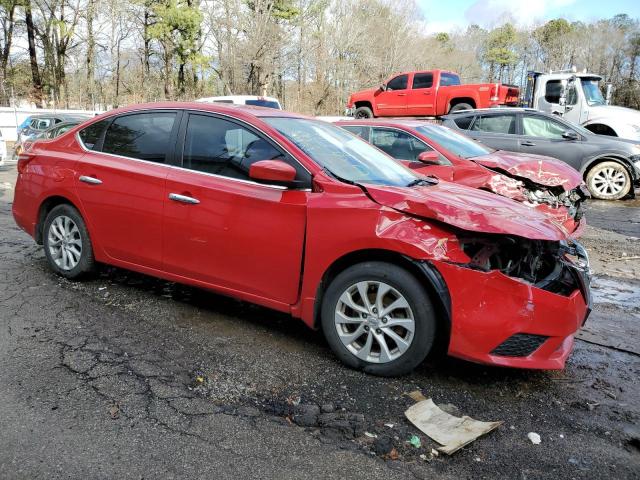 3N1AB7APXJL618596 - 2018 NISSAN SENTRA S RED photo 4