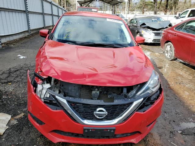3N1AB7APXJL618596 - 2018 NISSAN SENTRA S RED photo 5