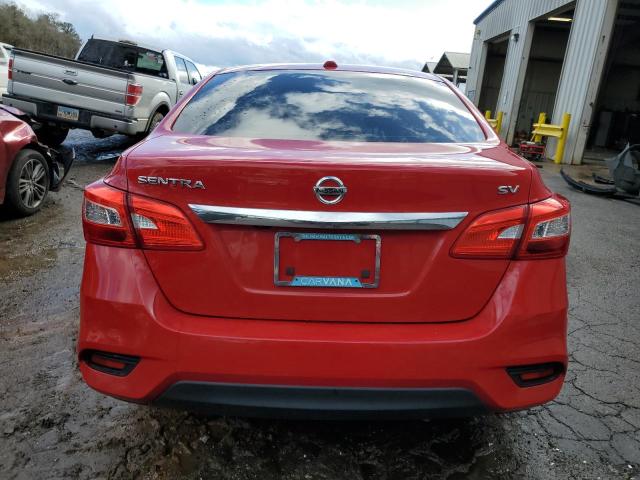 3N1AB7APXJL618596 - 2018 NISSAN SENTRA S RED photo 6