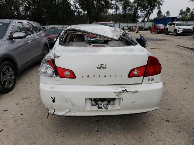 JNKCV51E36M508971 - 2006 INFINITI G35 WHITE photo 6