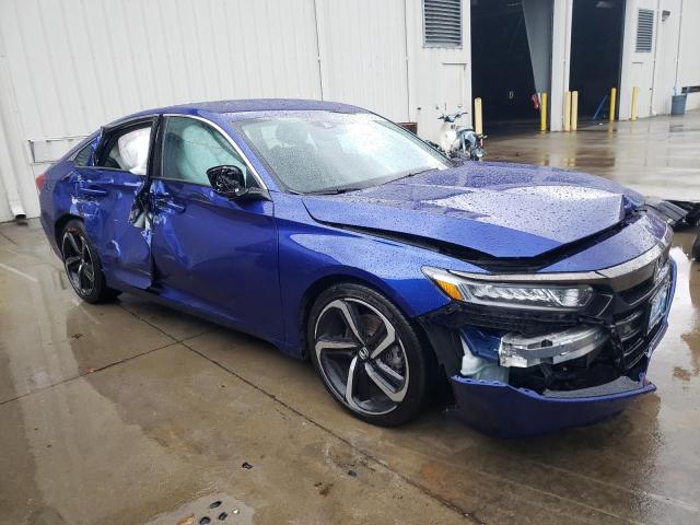 1HGCV1F37LA106340 - 2020 HONDA ACCORD SPORT BLUE photo 4