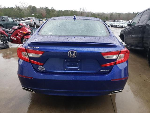 1HGCV1F37LA106340 - 2020 HONDA ACCORD SPORT BLUE photo 6