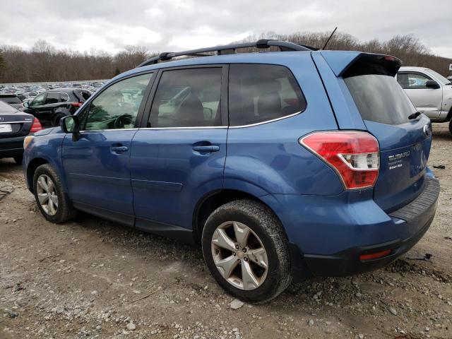 JF2SJAKC9FH469229 - 2015 SUBARU FORESTER 2.5I LIMITED BLUE photo 2