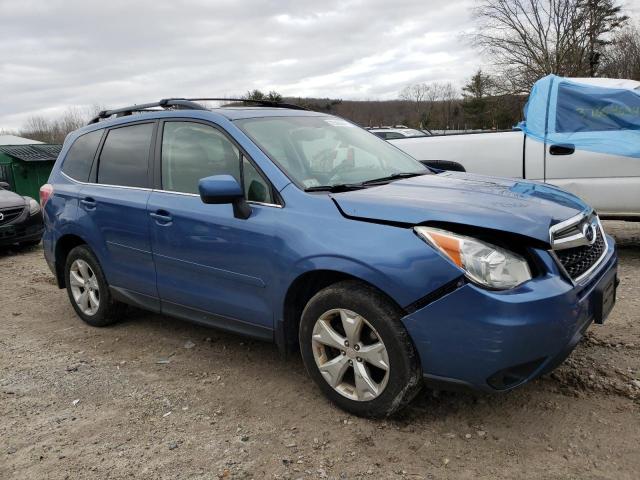 JF2SJAKC9FH469229 - 2015 SUBARU FORESTER 2.5I LIMITED BLUE photo 4