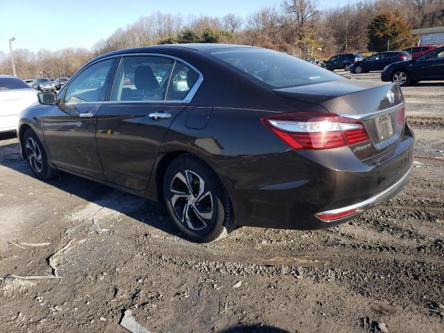 1HGCR2F35GA222703 - 2016 HONDA ACCORD LX BLACK photo 2