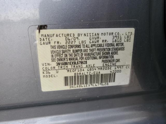 3N1AB61EX9L679628 - 2009 NISSAN SENTRA 2.0 SILVER photo 13