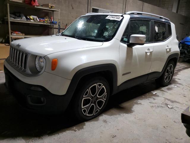 ZACCJADT6GPC82413 - 2016 JEEP RENEGADE LIMITED WHITE photo 1
