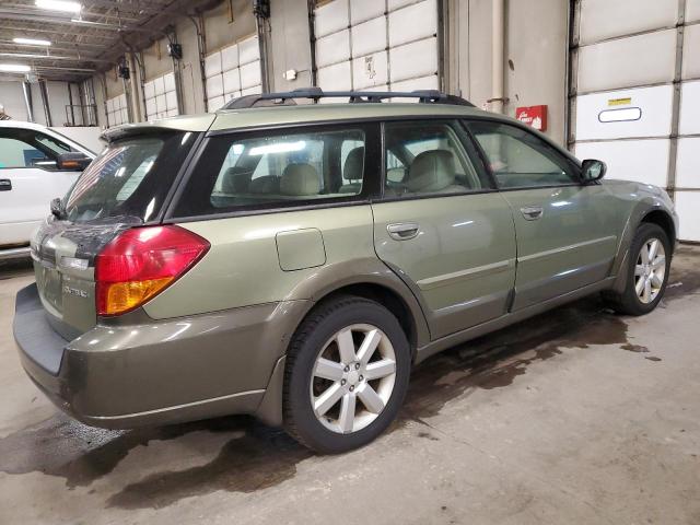 4S4BP62C066345402 - 2006 SUBARU LEGACY OUTBACK 2.5I LIMITED GREEN photo 3