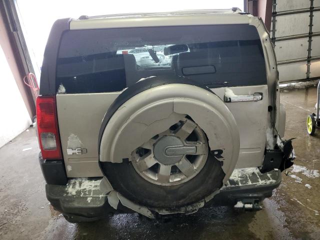 5GTEN13E998111545 - 2009 HUMMER H3 TAN photo 6