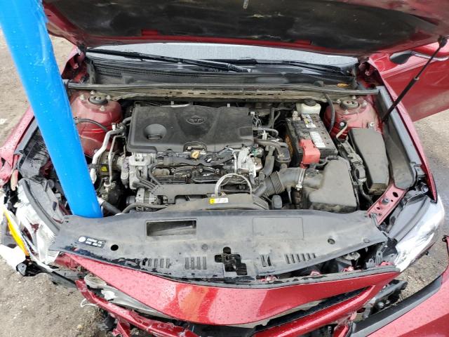 4T1B11HK3JU654482 - 2018 TOYOTA CAMRY L MAROON photo 11