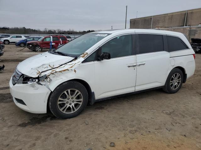 5FNRL5H66DB057217 - 2013 HONDA ODYSSEY EXL WHITE photo 1