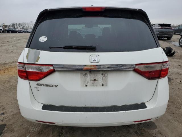 5FNRL5H66DB057217 - 2013 HONDA ODYSSEY EXL WHITE photo 6