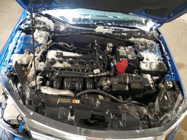 3FAHP0HA3CR282043 - 2012 FORD FUSION SE BLUE photo 11