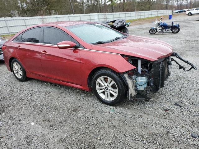 5NPEB4AC9EH934894 - 2014 HYUNDAI SONATA GLS BURGUNDY photo 4