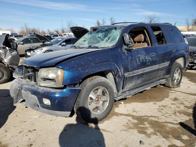 1GNDT13S022185922 - 2002 CHEVROLET TRAILBLAZE BLUE photo 1