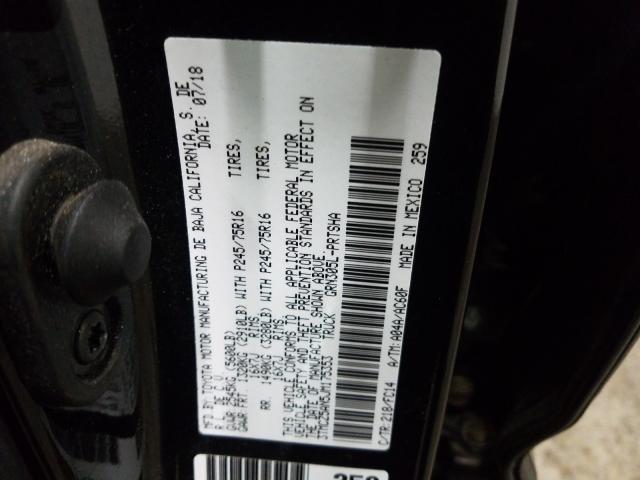 3TMCZ5AN5JM175353 - 2018 TOYOTA TACOMA DOUBLE CAB  照片 10