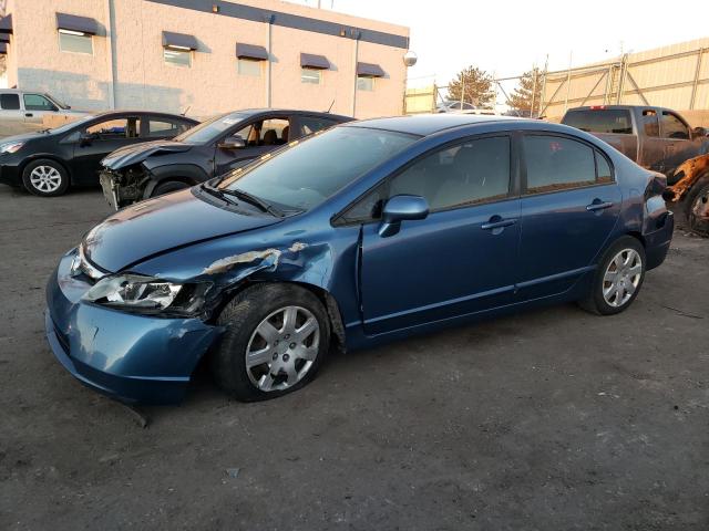 1HGFA16556L079304 - 2006 HONDA CIVIC LX BLUE photo 1