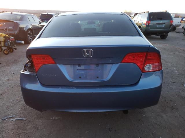 1HGFA16556L079304 - 2006 HONDA CIVIC LX BLUE photo 6