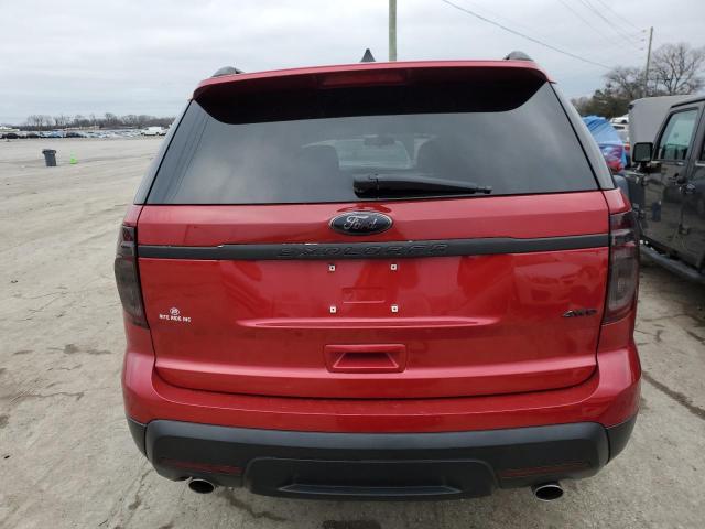 1FMHK8B85CGA90106 - 2012 FORD EXPLORER RED photo 6