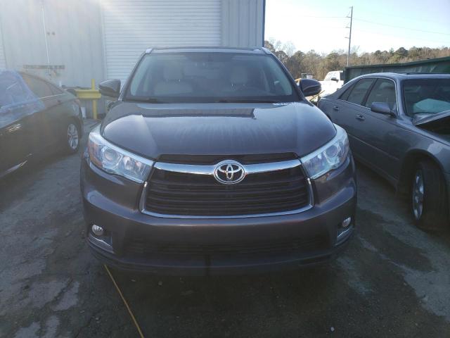 5TDYKRFH8FS073363 - 2015 TOYOTA HIGHLANDER LIMITED GRAY photo 5