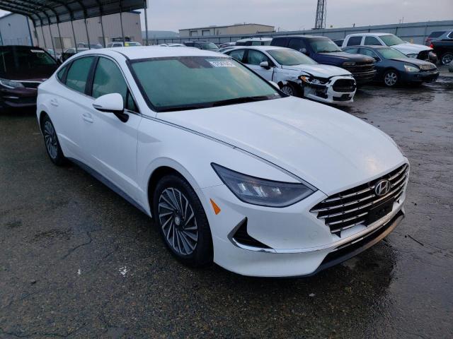 KMHL34JJXNA047116 - 2022 HYUNDAI SONATA HYBRID WHITE photo 4