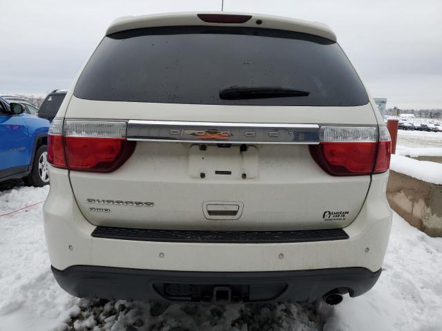 1D4RE4GG5BC598934 - 2011 DODGE DURANGO CREW WHITE photo 6