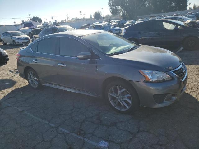 3N1AB7AP6FY360247 - 2015 NISSAN SENTRA S GRAY photo 4