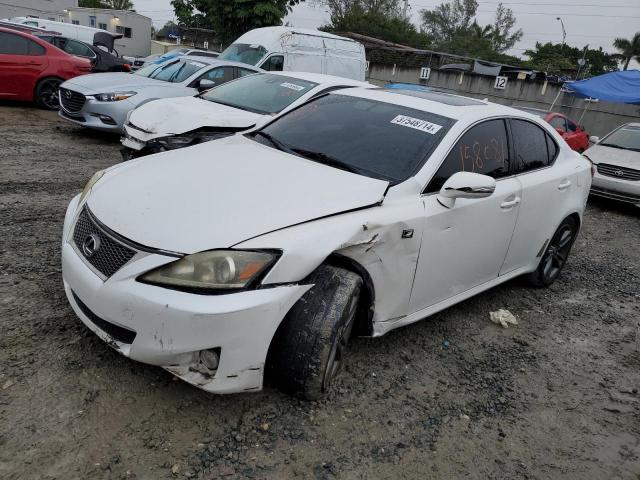 JTHBF5C28B5154025 - 2011 LEXUS IS 250 WHITE photo 1