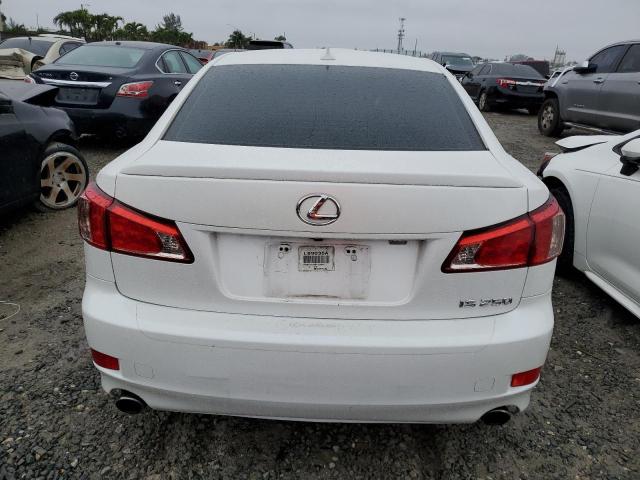 JTHBF5C28B5154025 - 2011 LEXUS IS 250 WHITE photo 6