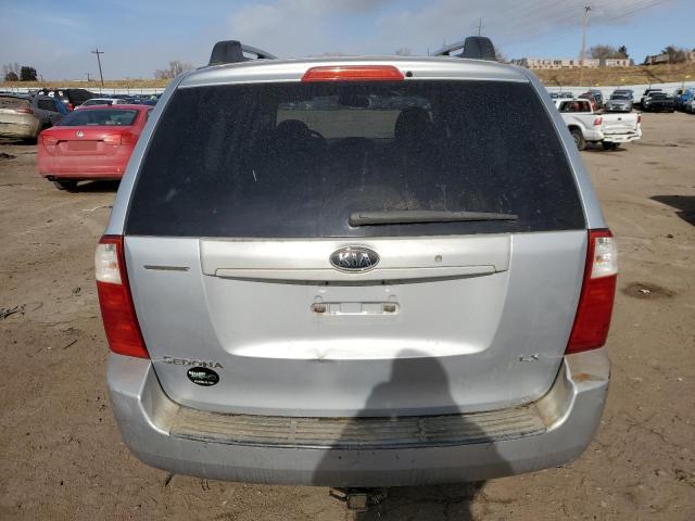 KNDMB233766023911 - 2006 KIA SEDONA EX SILVER photo 6