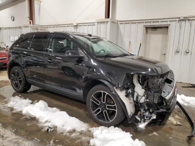 2FMDK4JC7EBA49970 - 2014 FORD EDGE SEL BLACK photo 4