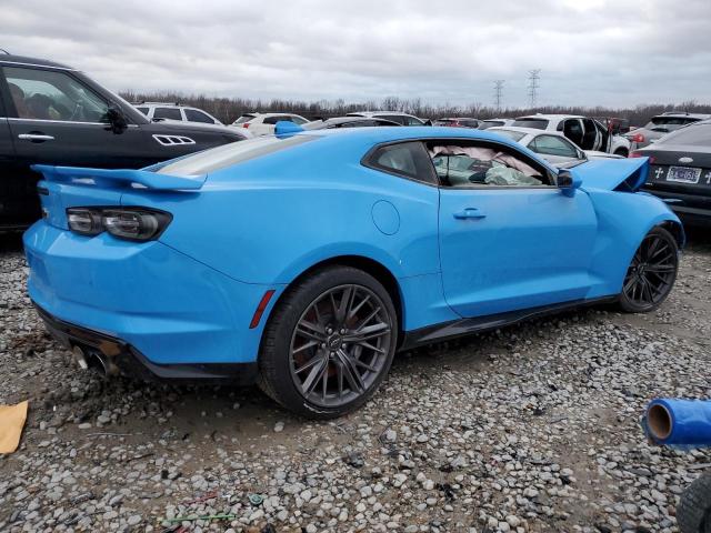 1G1FJ1R6XN0130095 - 2022 CHEVROLET CAMARO ZL1 BLUE photo 3