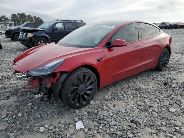 5YJ3E1EC6PF627997 - 2023 TESLA MODEL 3 RED photo 1