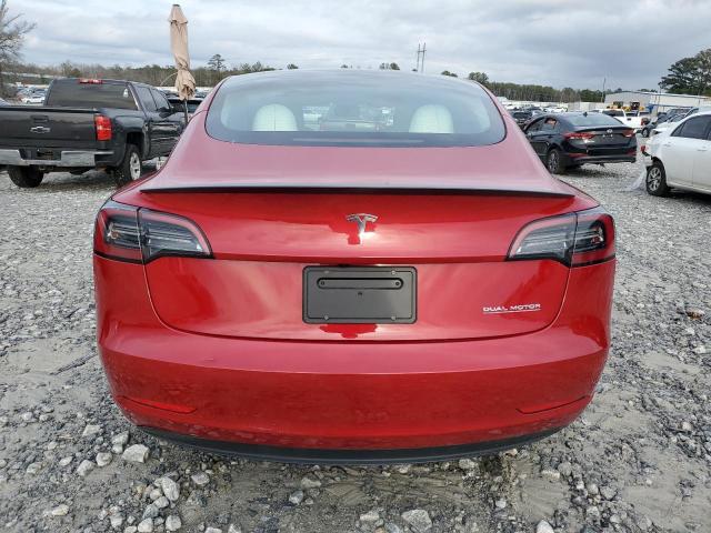 5YJ3E1EC6PF627997 - 2023 TESLA MODEL 3 RED photo 6