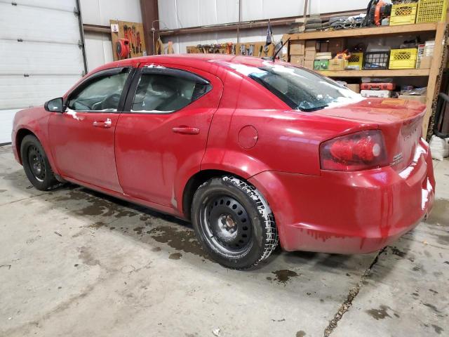 1C3CDZAB9DN610286 - 2013 DODGE AVENGER SE RED photo 2