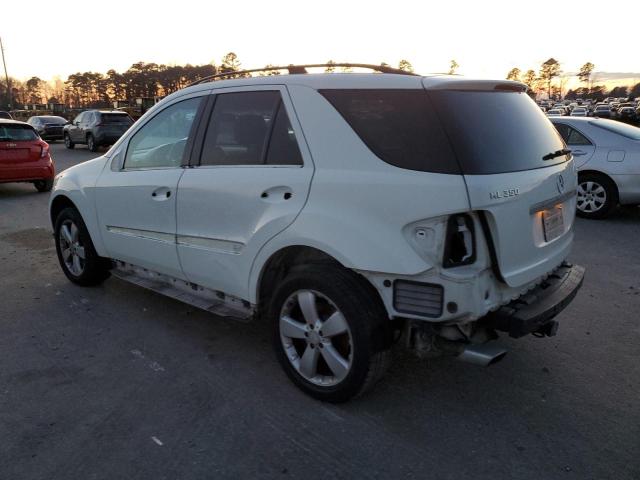 4JGBB8GB2AA573188 - 2010 MERCEDES-BENZ ML 350 4MATIC WHITE photo 2