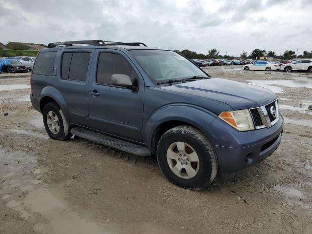 5N1AR18UX6C610529 - 2006 NISSAN PATHFINDER LE BLUE photo 4