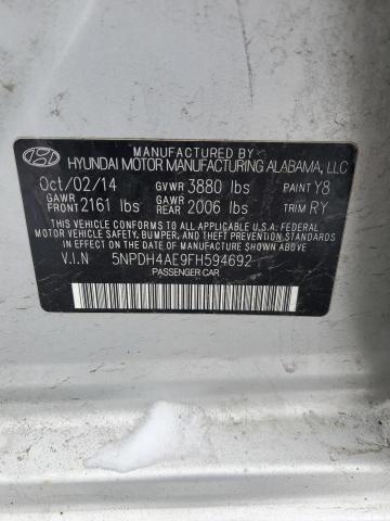 5NPDH4AE9FH594692 - 2015 HYUNDAI ELANTRA SE SILVER photo 13