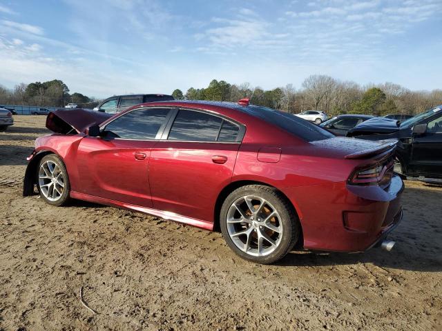 2C3CDXHG2MH661398 - 2021 DODGE CHARGER GT MAROON photo 2